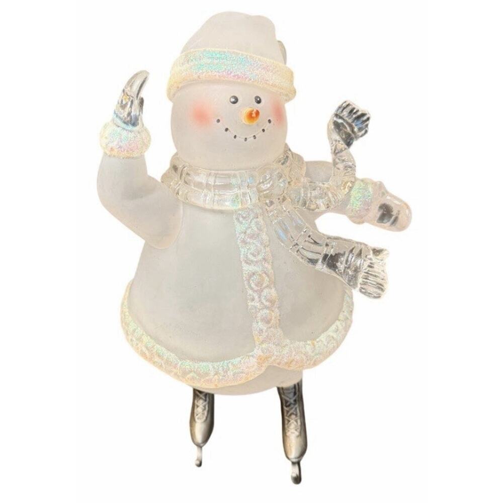 Vintage House of Lloyd Christmas Around The World Skating Snowlady 9” Snowman